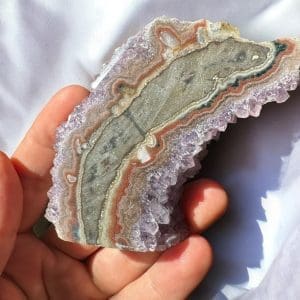 Oog Amethist cluster (stalactiet) - 18