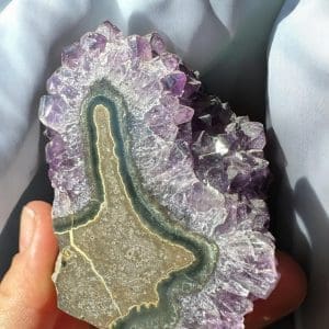 Oog Amethist cluster (stalactiet) - 22