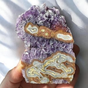 Oog Amethist cluster (stalactiet) - 24