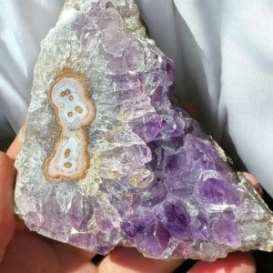Oog Amethist cluster (stalactiet) - 25