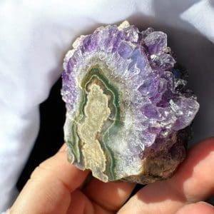 Oog Amethist cluster (stalactiet) - 28