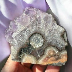 Oog Amethist cluster (stalactiet) - 32