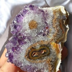 Oog Amethist cluster (stalactiet) - 34