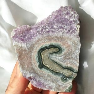 Oog Amethist cluster (stalactiet) - 38