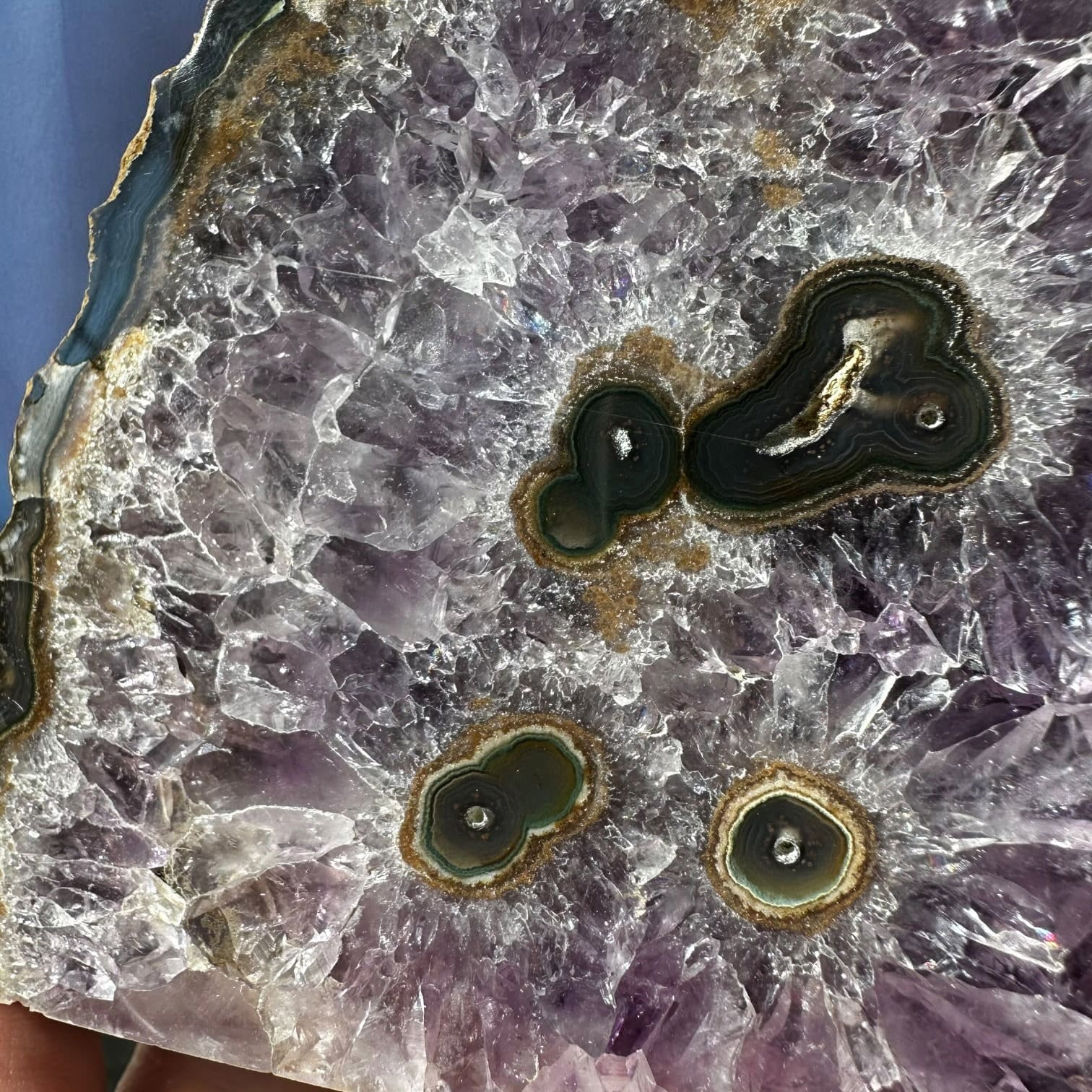 Oog Amethist cluster (stalactiet) - 45 - Afbeelding 2