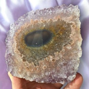 Oog Amethist cluster (stalactiet) - 46