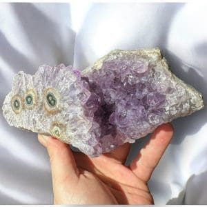 Oog Amethist cluster (stalactiet) - 49