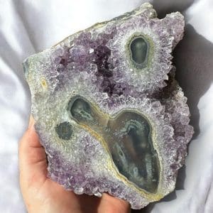 Oog Amethist cluster (stalactiet) - 51