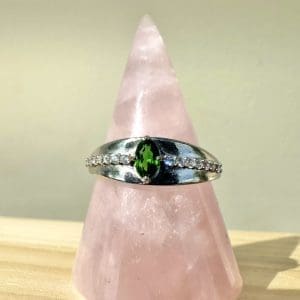 925 sterling zilveren ring – 85 - Chrome Diopside