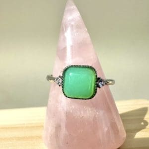 925 sterling zilveren ring – 86 - Aventurijn