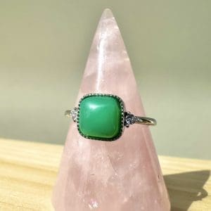 925 sterling zilveren ring – 87 - Aventurijn