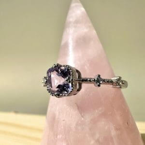 Alternative view of 925 sterling zilveren ring – 89 - Amethist