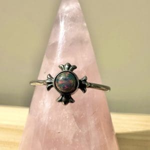 925 sterling zilveren ring – 90 - Gerookte Opaal