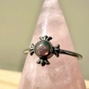 Alternative view of 925 sterling zilveren ring – 90 - Gerookte Opaal