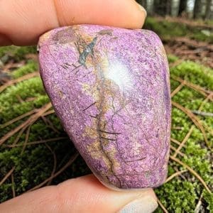 Purpuriet handsteen, half gepolijst - 3