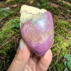 Purpuriet handsteen, half gepolijst - 4