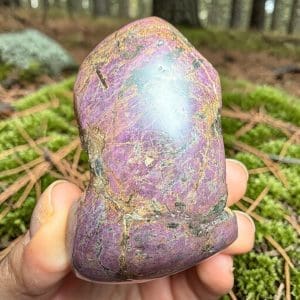 Purpuriet handsteen, half gepolijst - 6
