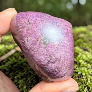 Purpuriet handsteen, half gepolijst - 7