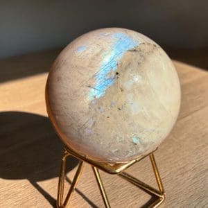 Witte maansteen bol - 6