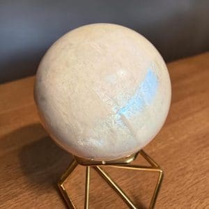 Witte maansteen bol - 8