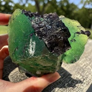 Octaëdrische Fluoriet cluster uit Zhejiang - 2