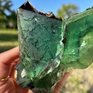 Alternative view of Octaëdrische Fluoriet cluster uit Zhejiang - 2