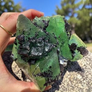 Octaëdrische Fluoriet cluster uit Zhejiang - 3