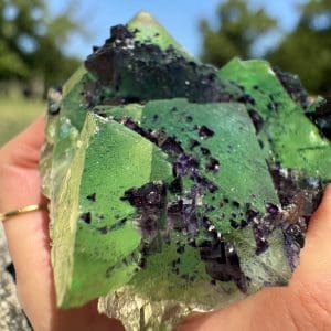 Alternative view of Octaëdrische Fluoriet cluster uit Zhejiang - 3