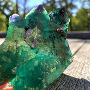 Alternative view of Octaëdrische Fluoriet cluster uit Zhejiang - 4