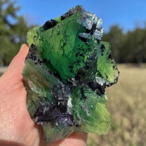 Octaëdrische Fluoriet cluster uit Zhejiang - 5