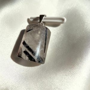 Alternative view of 925 zilveren hanger - Toermalijnkwarts - 62