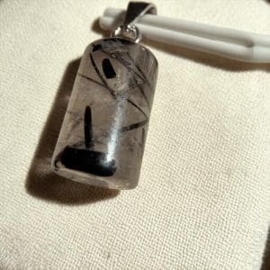 Alternative view of 925 zilveren hanger - Toermalijnkwarts - 64