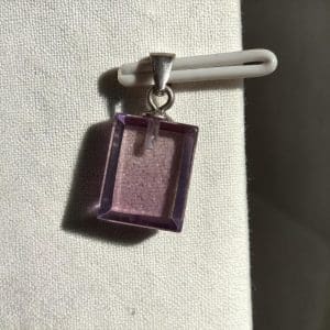 925 zilveren hanger - Amethist - 65