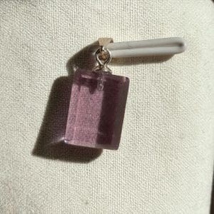 925 zilveren hanger - Amethist - 68