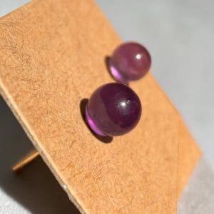 Alternative view of Oorstekers - Amethist - 925 zilver - 1