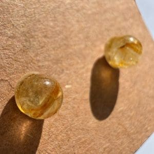 Alternative view of Oorstekers - Rutielkwarts - 925 zilver - 2